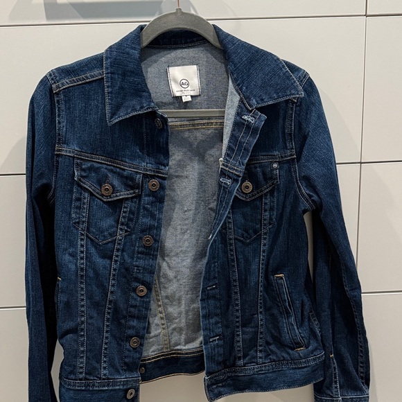 AG Adriano Goldschmied Dark Blue Jean Jacket - Picture 1 of 3
